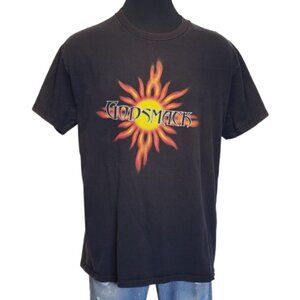 True Vintage 1998 Godsmack XL Band Tee Shirt NuMetal Shoulder Fade